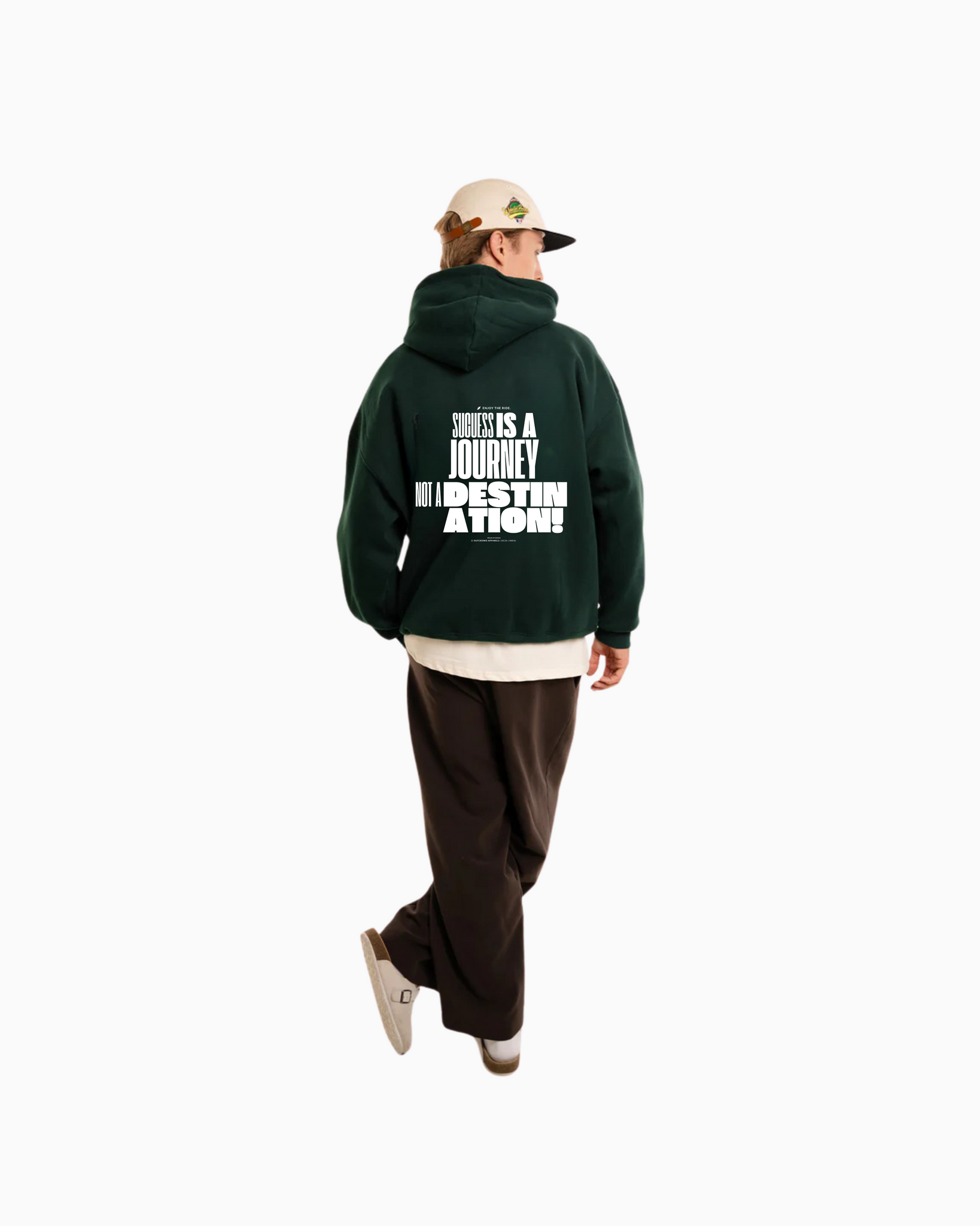 SUCCESS GREEN OVERSIZED HOODIE.