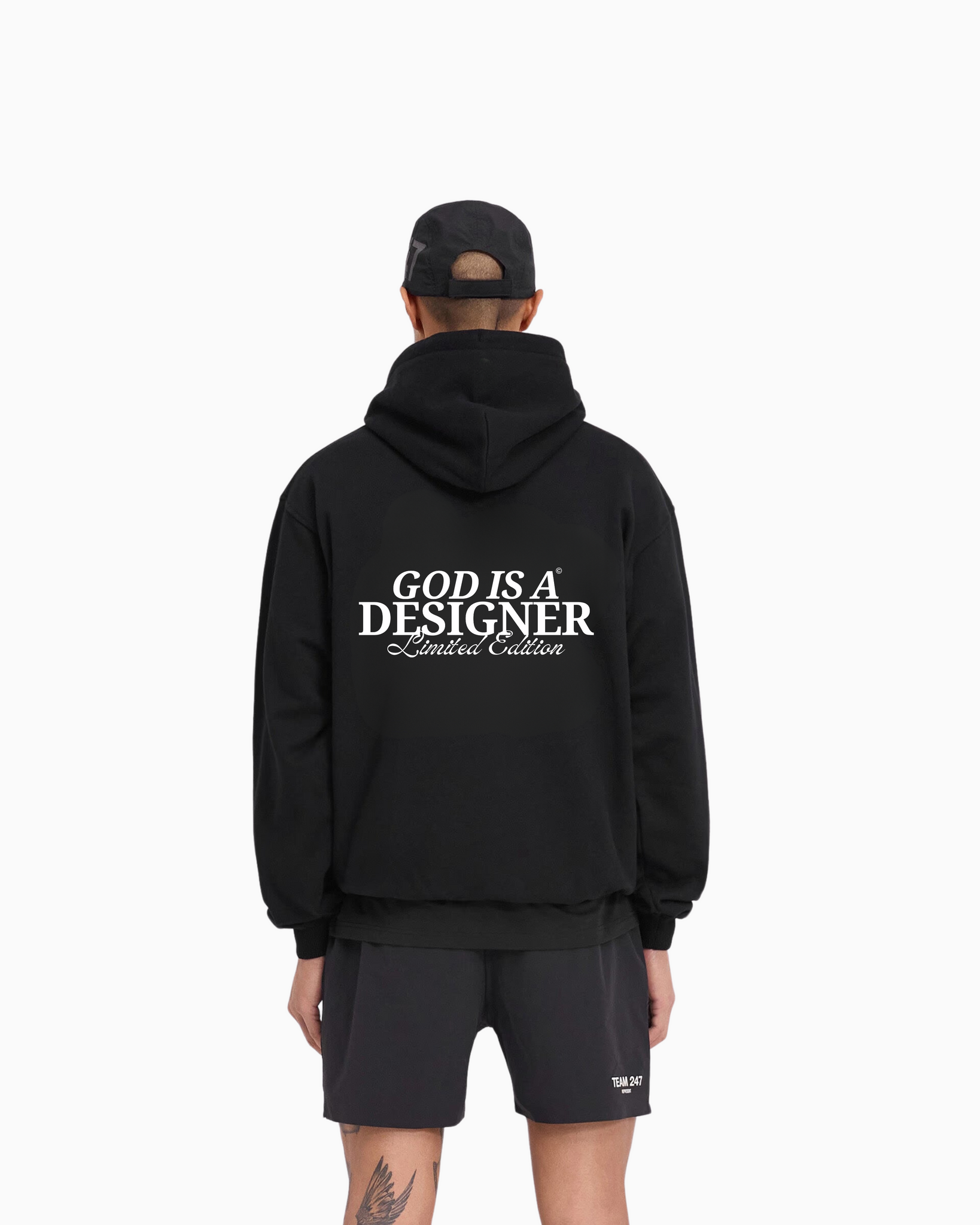 GOD IS D BLACK HOODIE