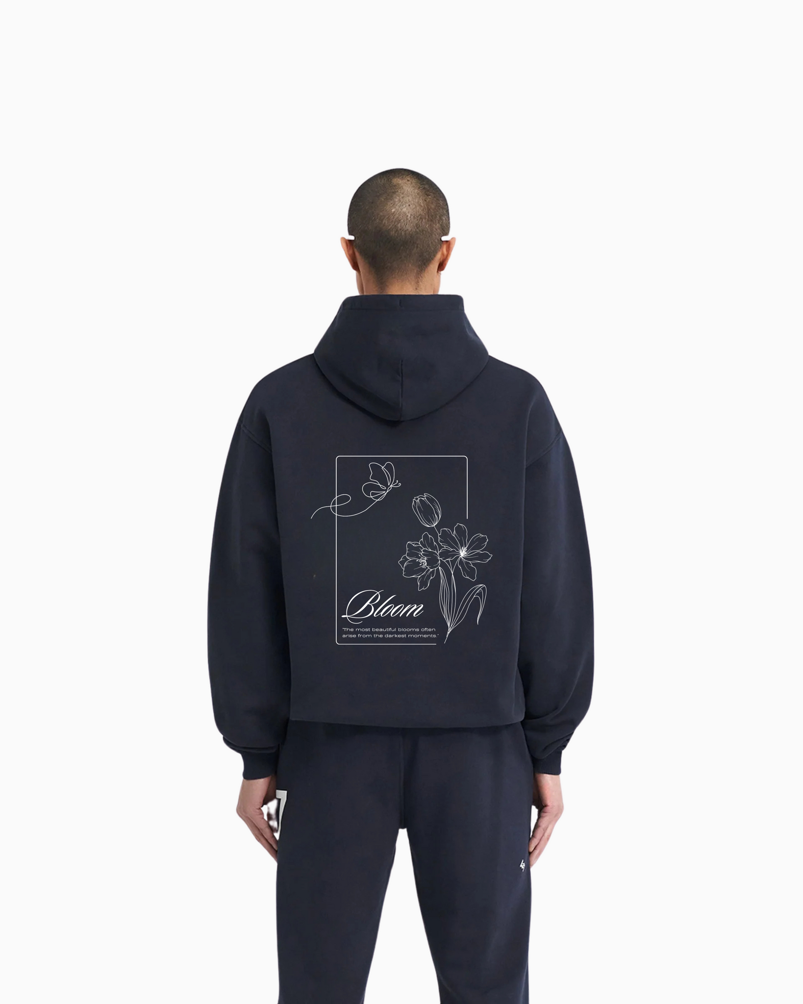 BLOOM NAVY BLUE HOODIE